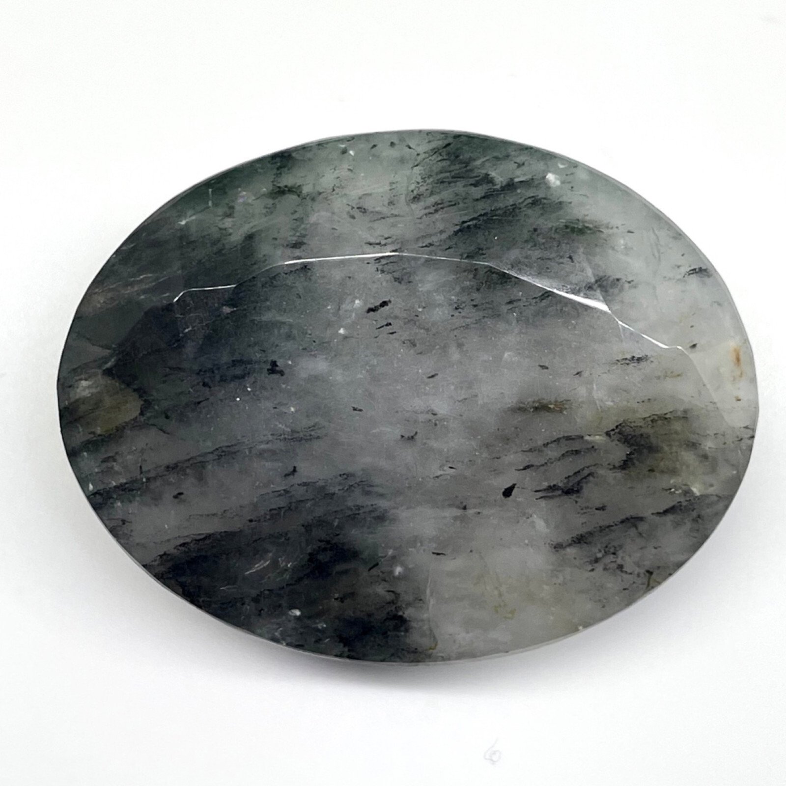 156.5 Cts Natural Rutile Quartz 42x33mm Oval Cut Loose Untreated Gemstone