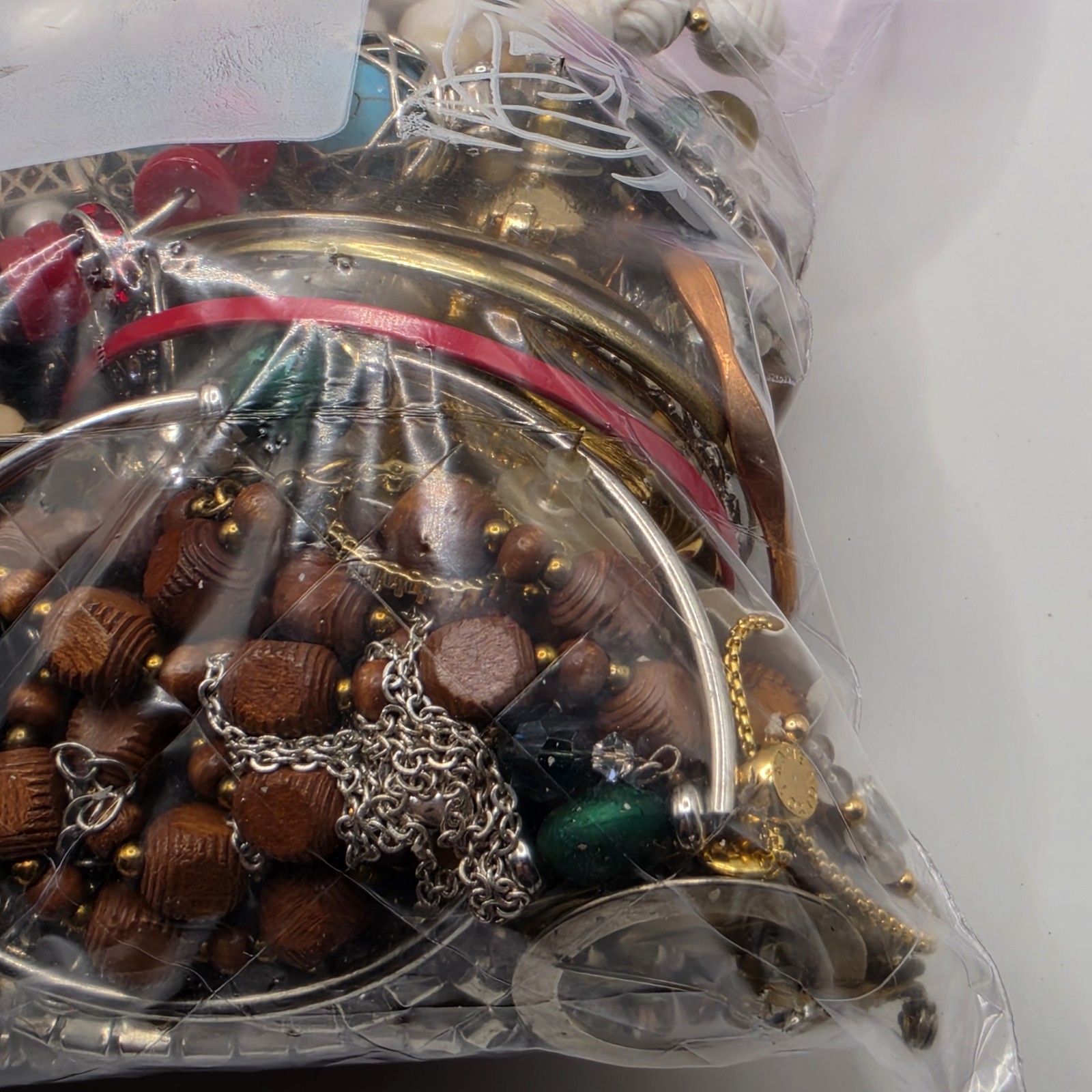 Bag Old Unsearched Jewelry Lot Vintage Estate Find Junk Drawer Aprox 4lbs