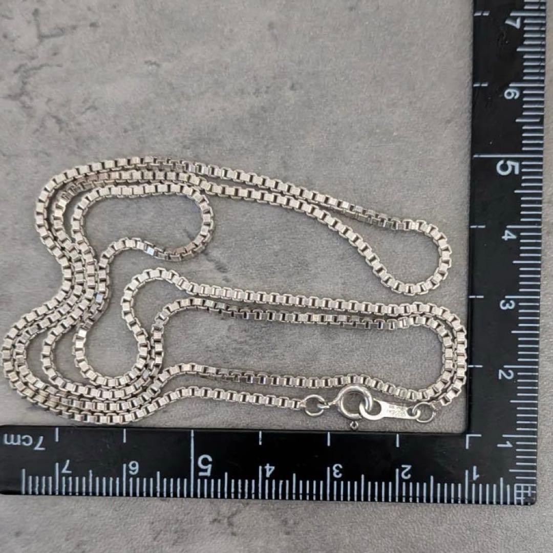 925 Stamped Vintage Silver Necklace, Long Venetian Chain, 60