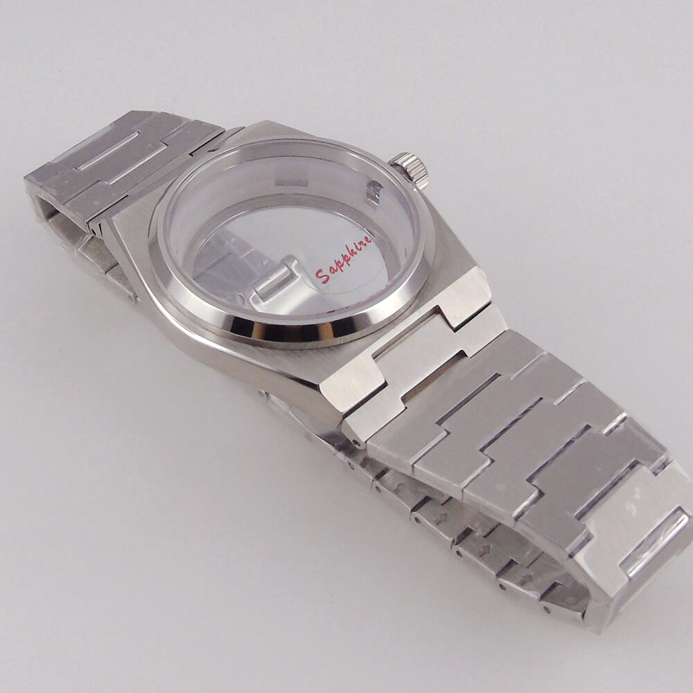 40mm Steel Watch Case Sapphire For Super Player Mod Prx Case Dial Fit NH35 NH36