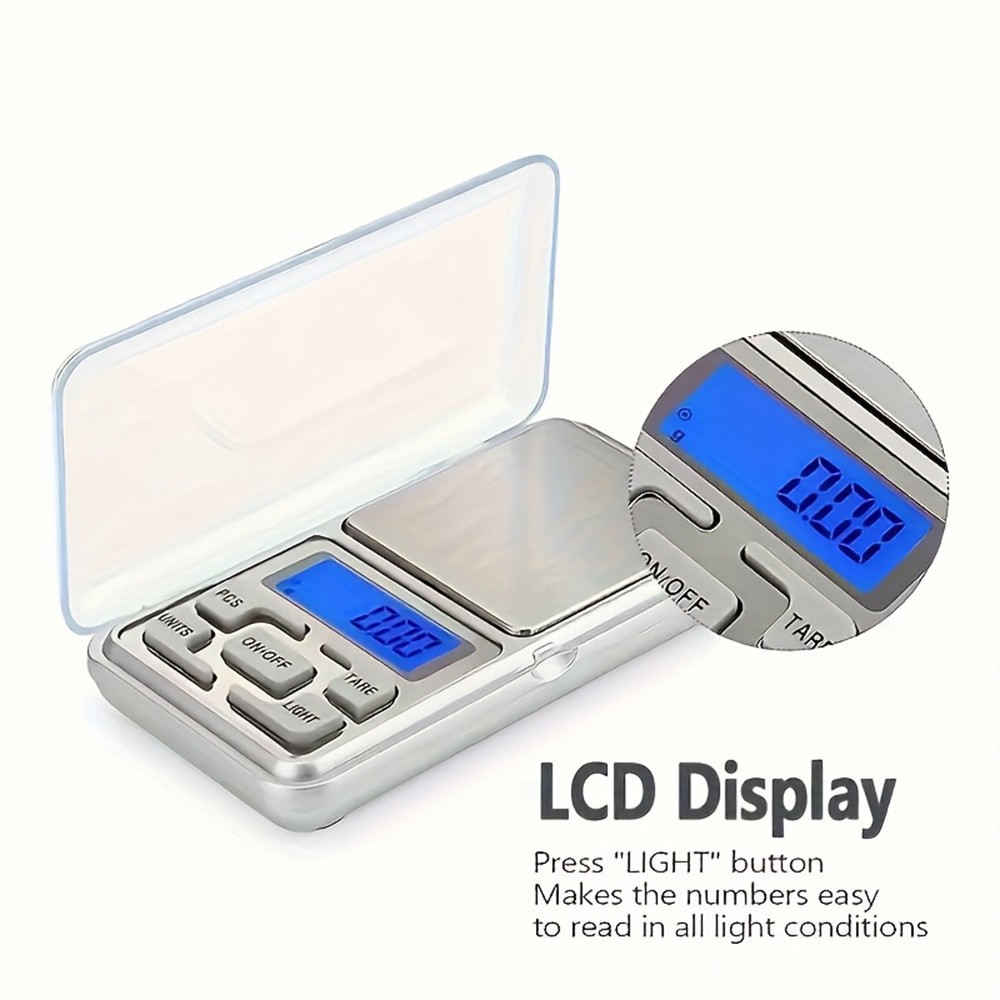 Mini Digital Pocket Scale 200g 0.01g Jewelry Kitchen Precision Weight Scale USA