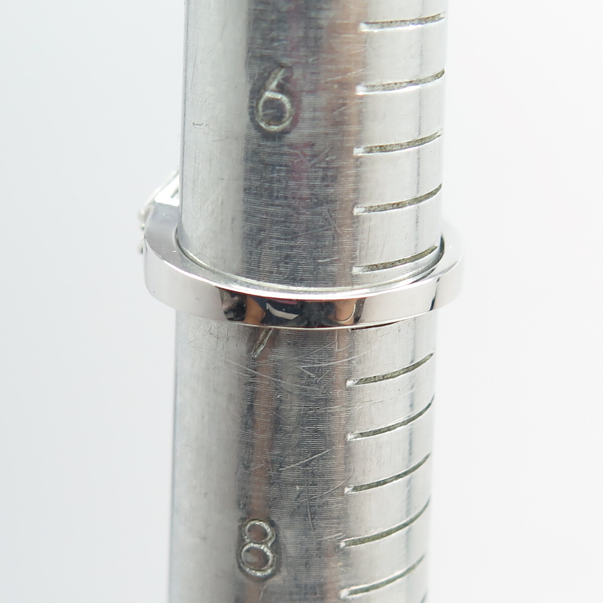 925 Sterling Silver Radiant & Tapered Baguette-Cut Shaped C Z Ring Size 7