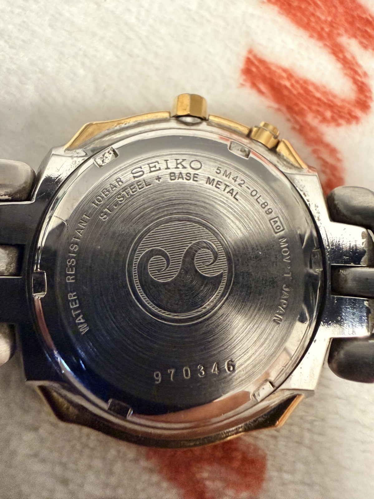 Vintage Seiko Kinetic 5M42-0L89 Men’s Watch Date