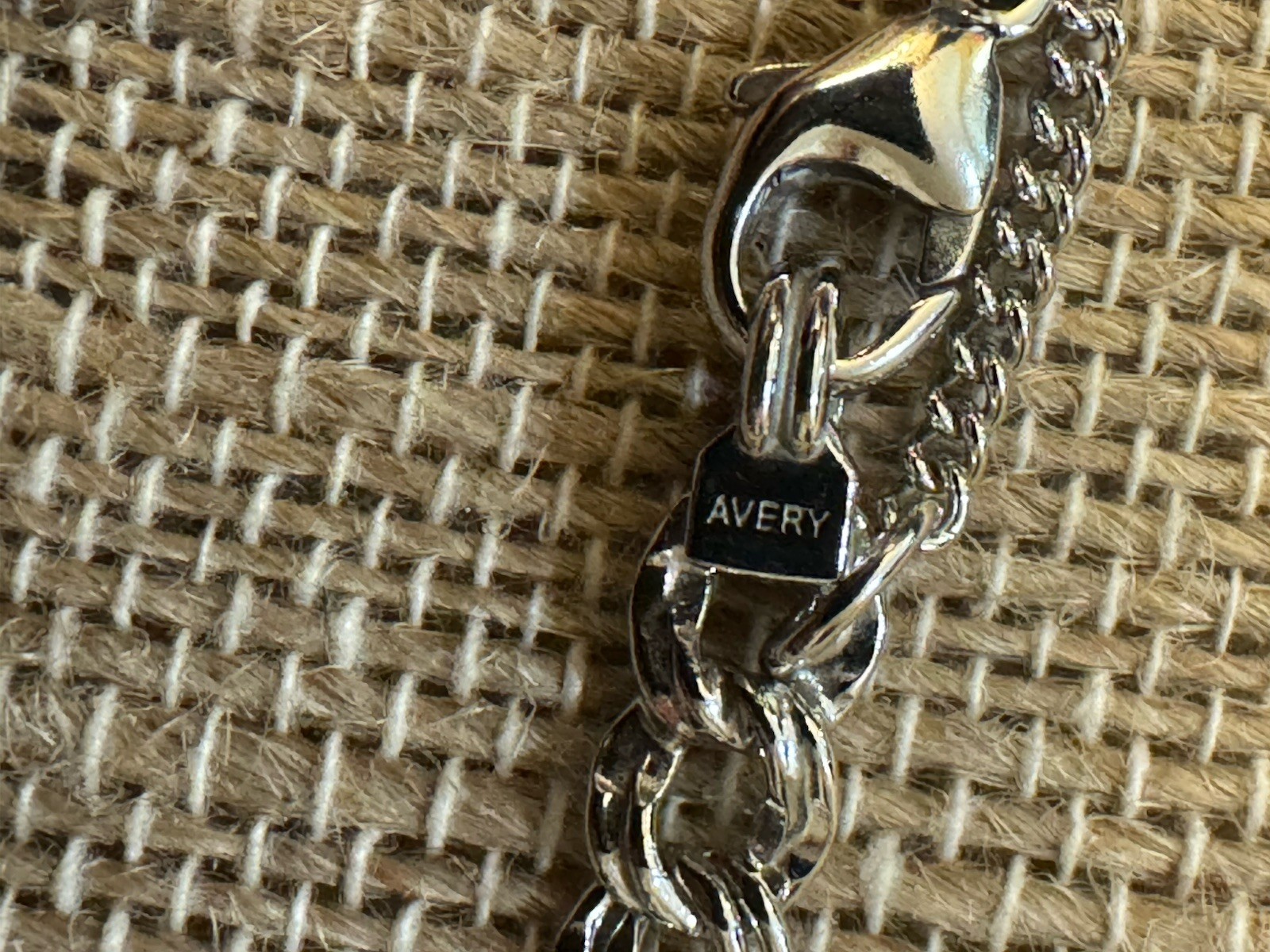 JAMES AVERY Sterling Silver Light Double Curb Charm Bracelet NEW LARGE 8 inches