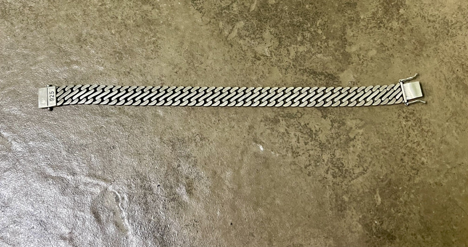 925 Sterling Silver Double Link Miami Cuban Bracelet with Box Lock Clasp