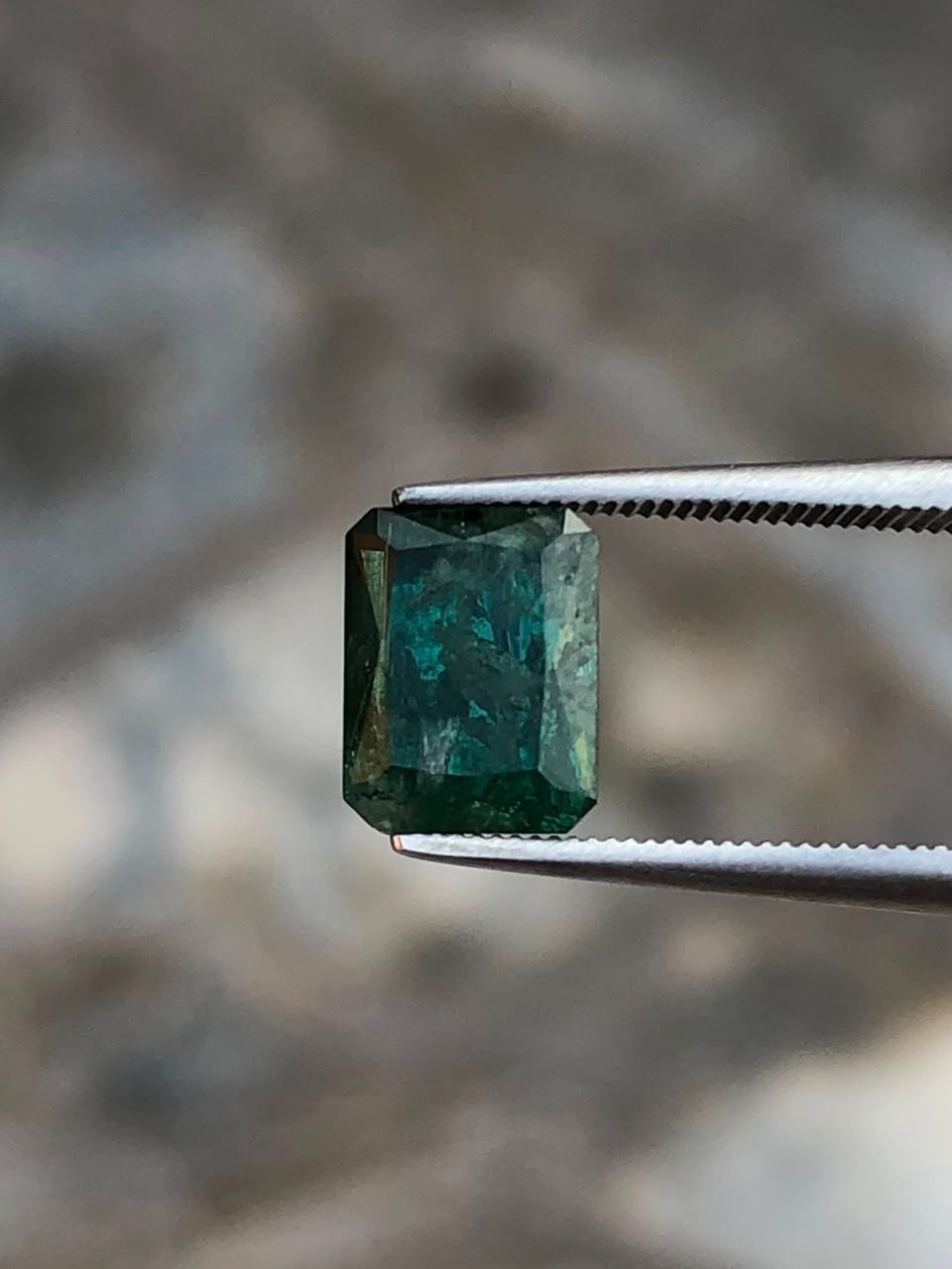 1.20ct natural green tourmaline loose gemstone clarity included for jewelry
