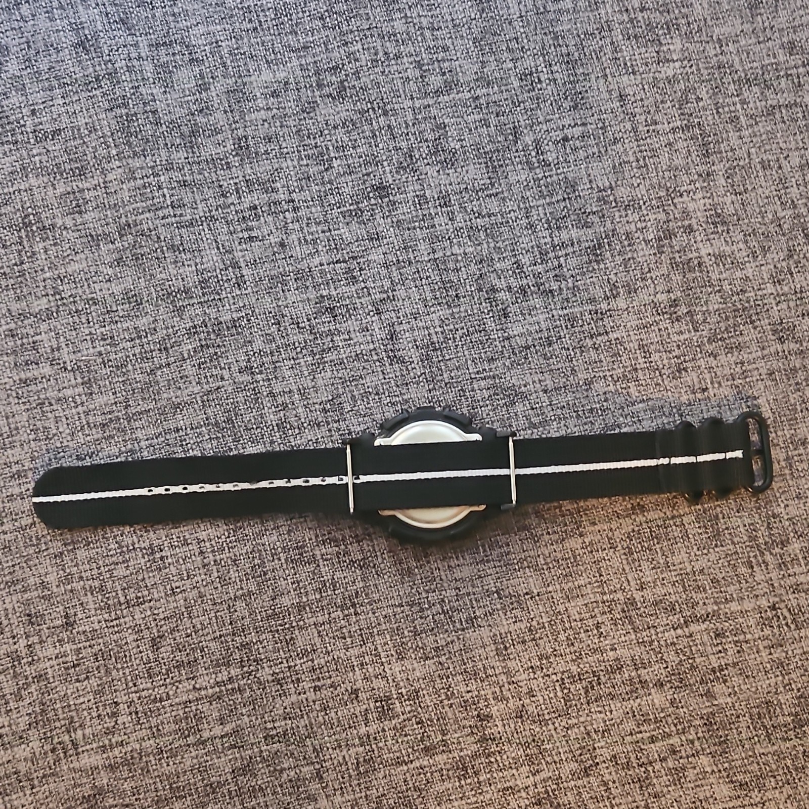 Casio G-SHOCK Analog/Digital 200m Black Case, Jays And Kays Adapter- Nylon Strap