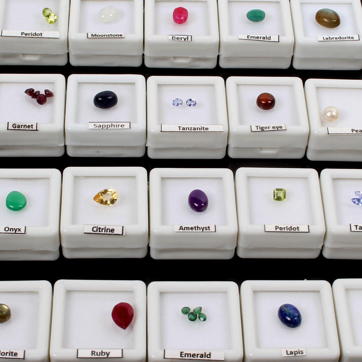 31 Pcs Estate Genuine Semi Precious Loose Mix Cut Multi Gemstones Lot Collection