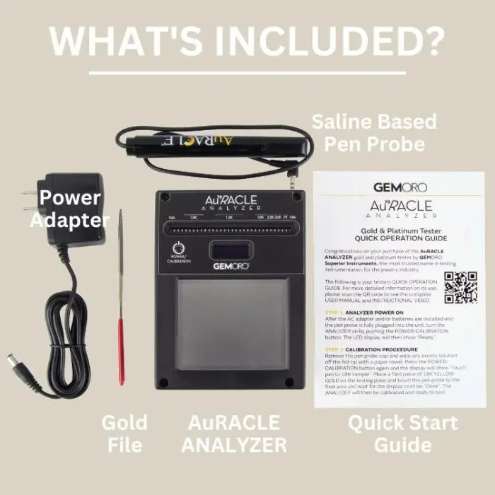 Gemoro Auracle Digital Gold Platinum Tester Analyzer Portable Jewelry Tool New