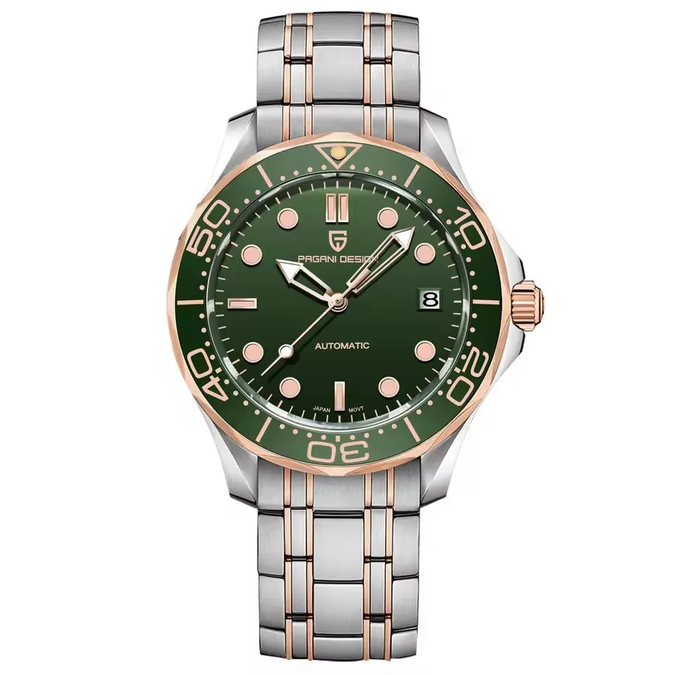 PAGANI DESIGN PD-1667 Watch, Ceramic Bezel Sapphire, 316L Stee Miyota 8215