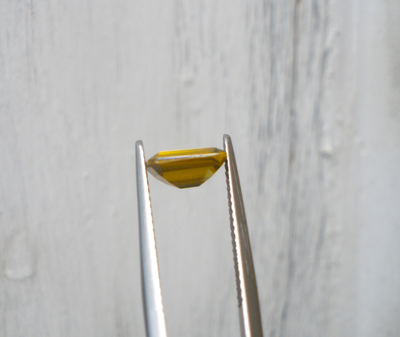 Golden Yellow Mystic Quartz Emerald Gem 8 x 6mm