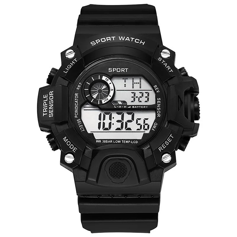 Men Waterproof Digital Sports Watch Military Tactical LED Backlight Wristwatch