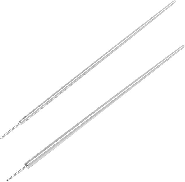 10pc Titanium Ear Insertion Taper Threadless Flat back Tool Labret Earrings Stud