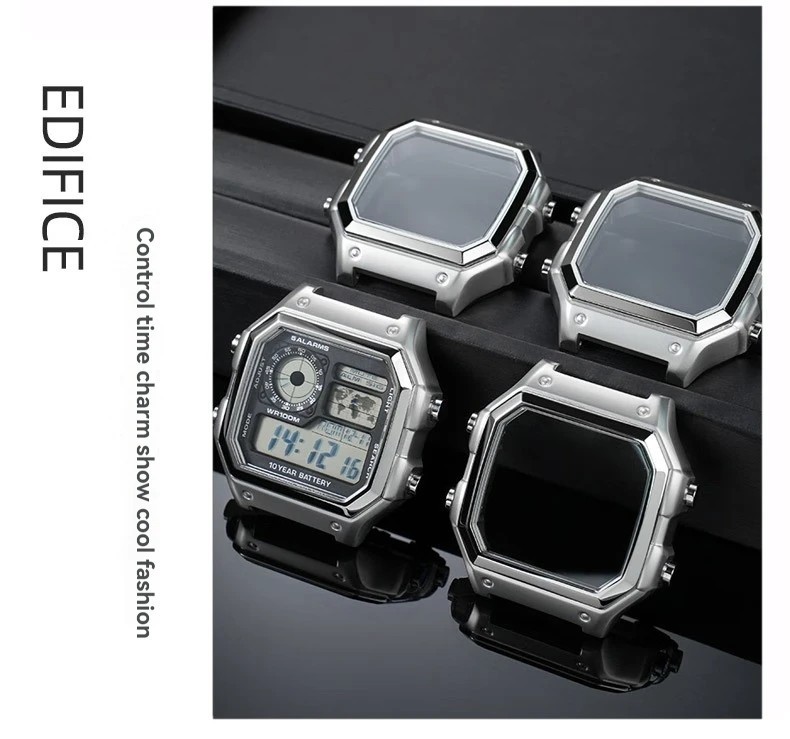 For Casio AE1200 AE1300 Watch Metal Casing DIY Modified AE-1200 Watchband Case