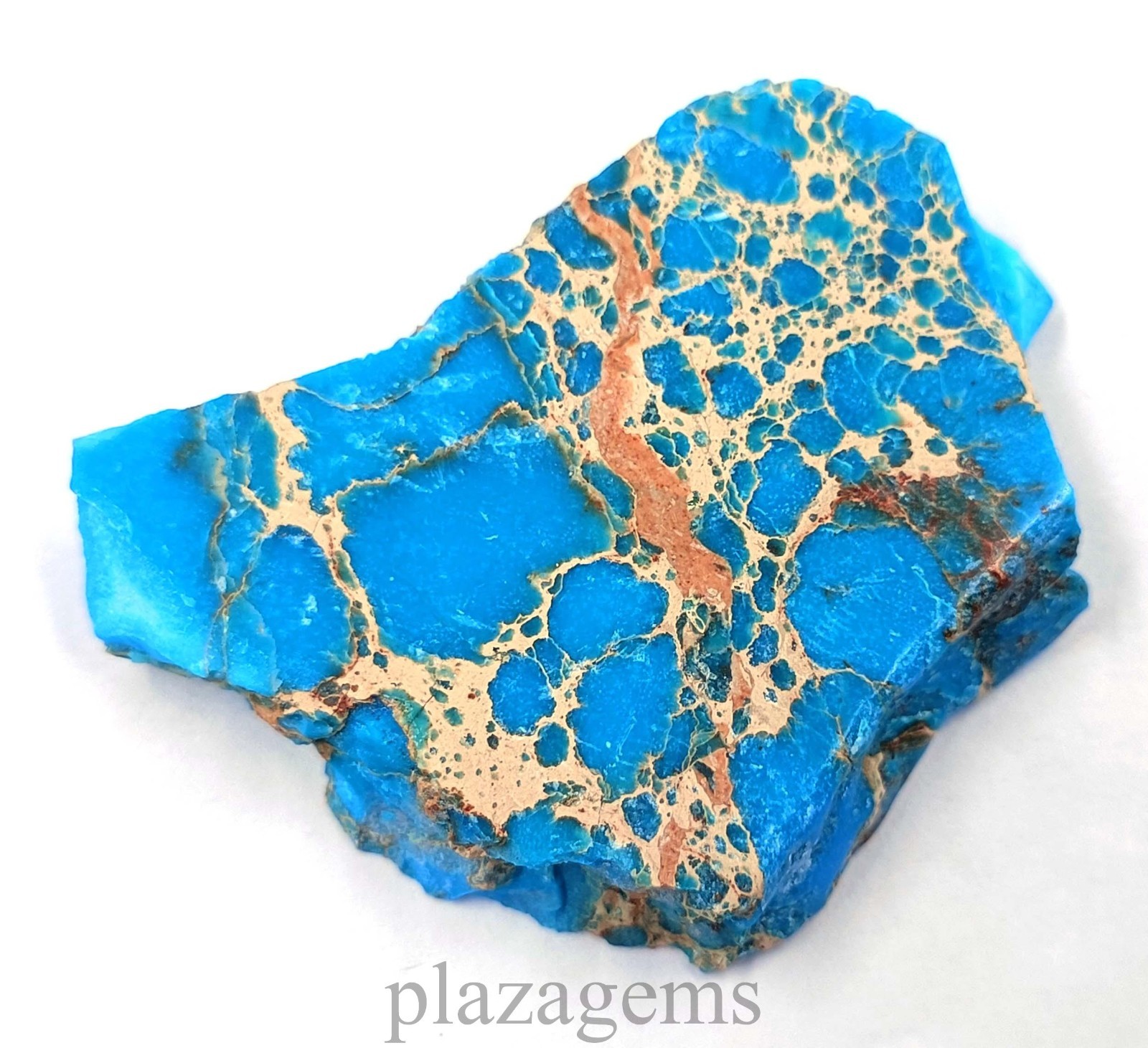 145.35 Ct Sky Blue Turquoise Natural Rough Slab Certified Loose Gemstone “5NSR