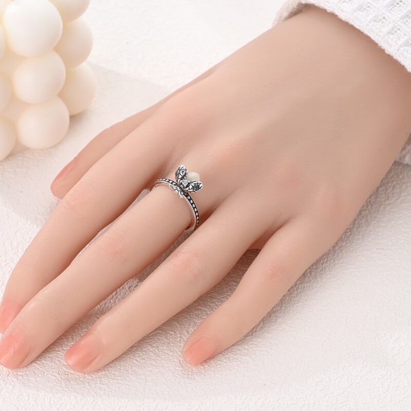 MULA Original Luminous Firefly Finger Ring CZ Women Jewelry 925 Silver Plated