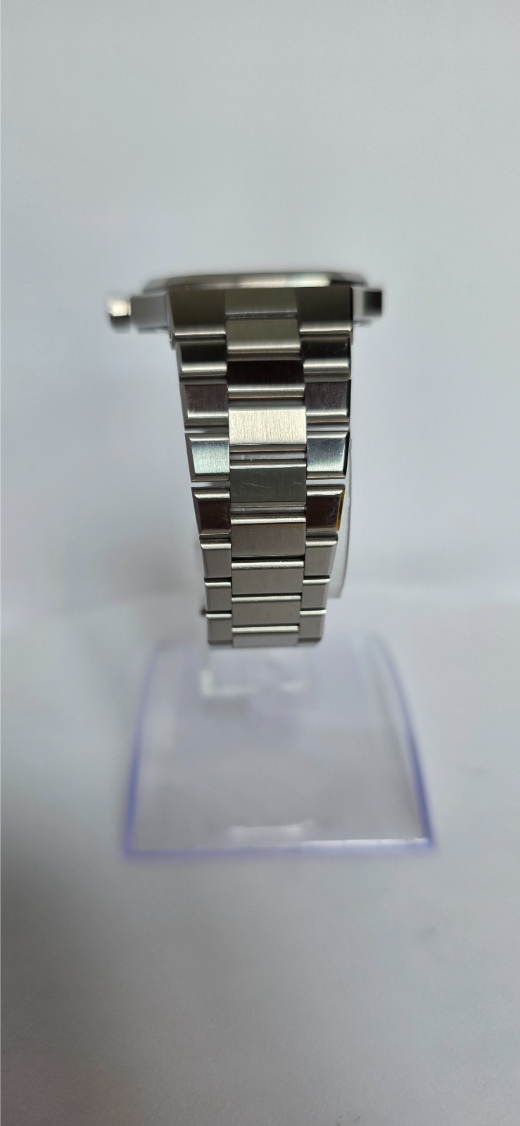 Maen Manhattan 37 Ultra Thin Watch Salmon Tuscan Hammered Dial Steel M2.2.3