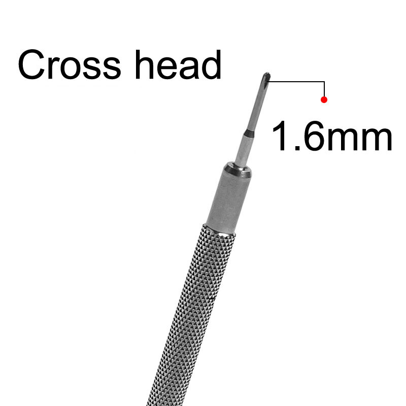 0.6mm-2.5mm Flat Cross Small Screwdriver Stainless Steel Phone Watch Repair Tool