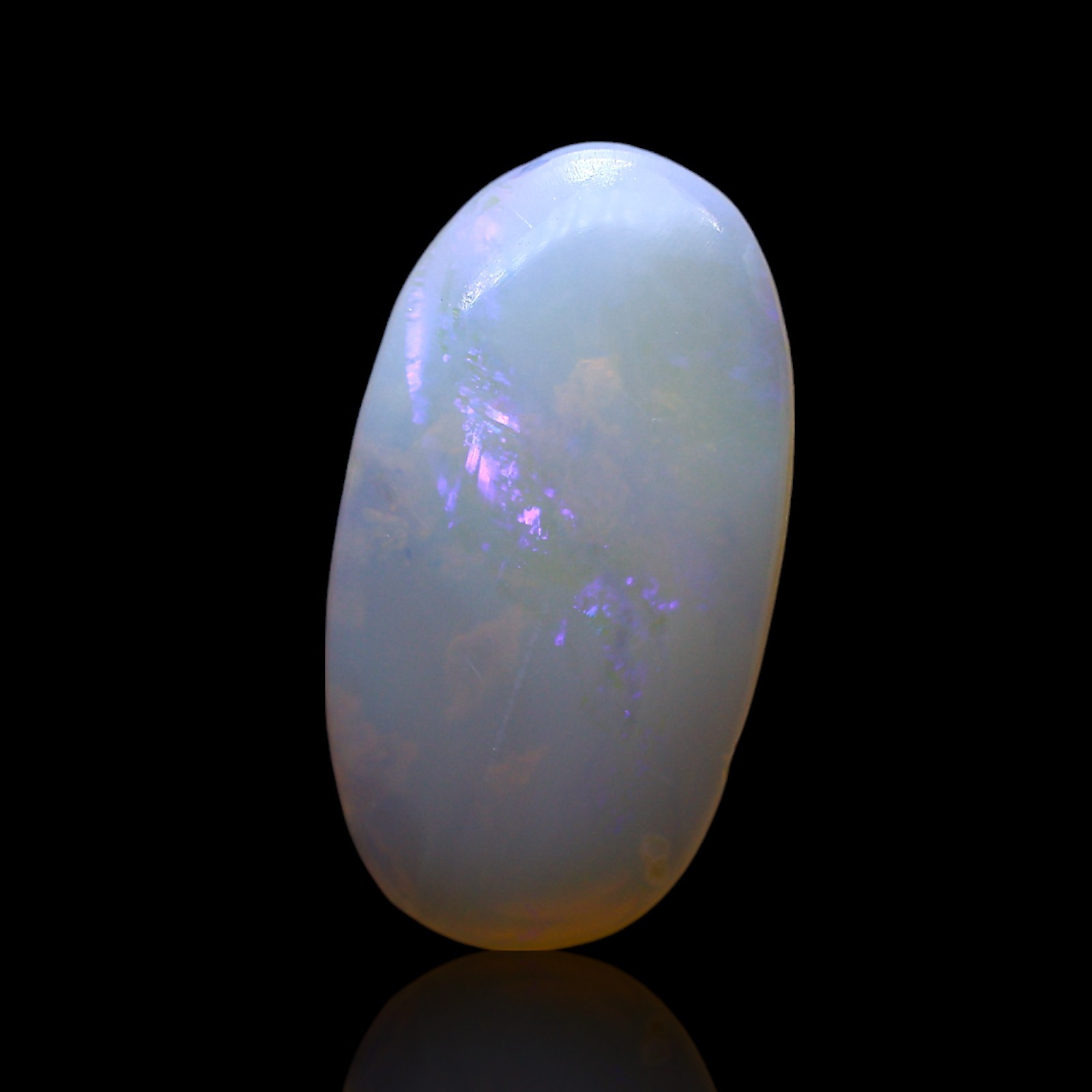 Natural Oval Fire Opal Cabochon Wire Wrap Gemstone Australia 3.00 Cts 17x9x3 mm