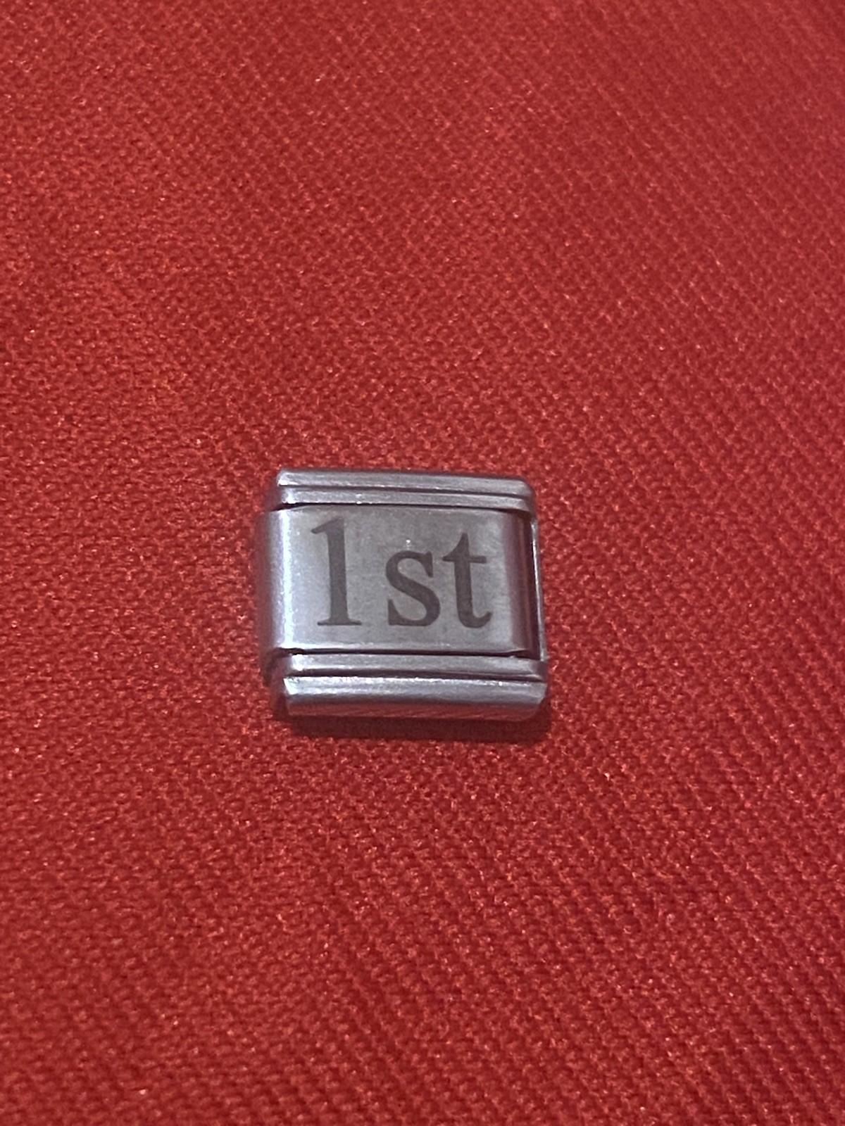 New 1st of The Month Silver Italian Charm Fits All 9mm Classic Bracelet
