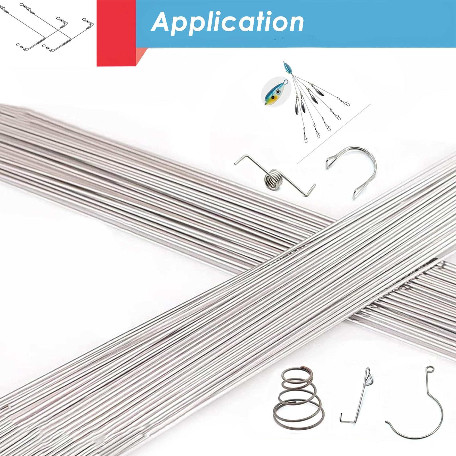COYOUCO 50CM Stainless Steel Spring Hard Wire Straight Wire Assortment Kit (0…