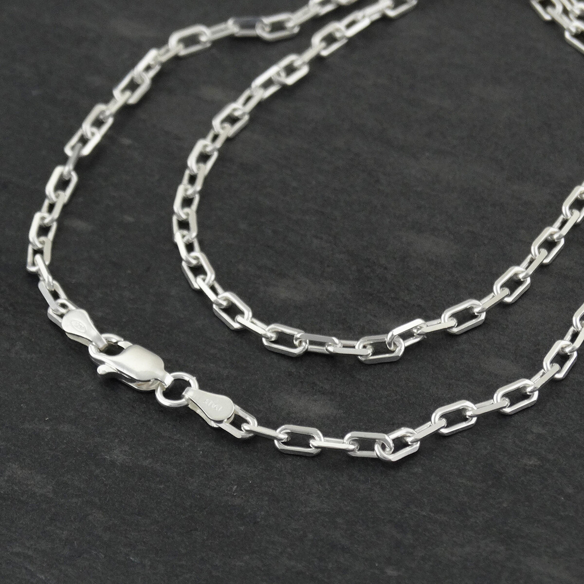 3.1mm Anchor Chain Necklace – 925 Sterling Silver – 16″-30″ Italian 080 Gauge