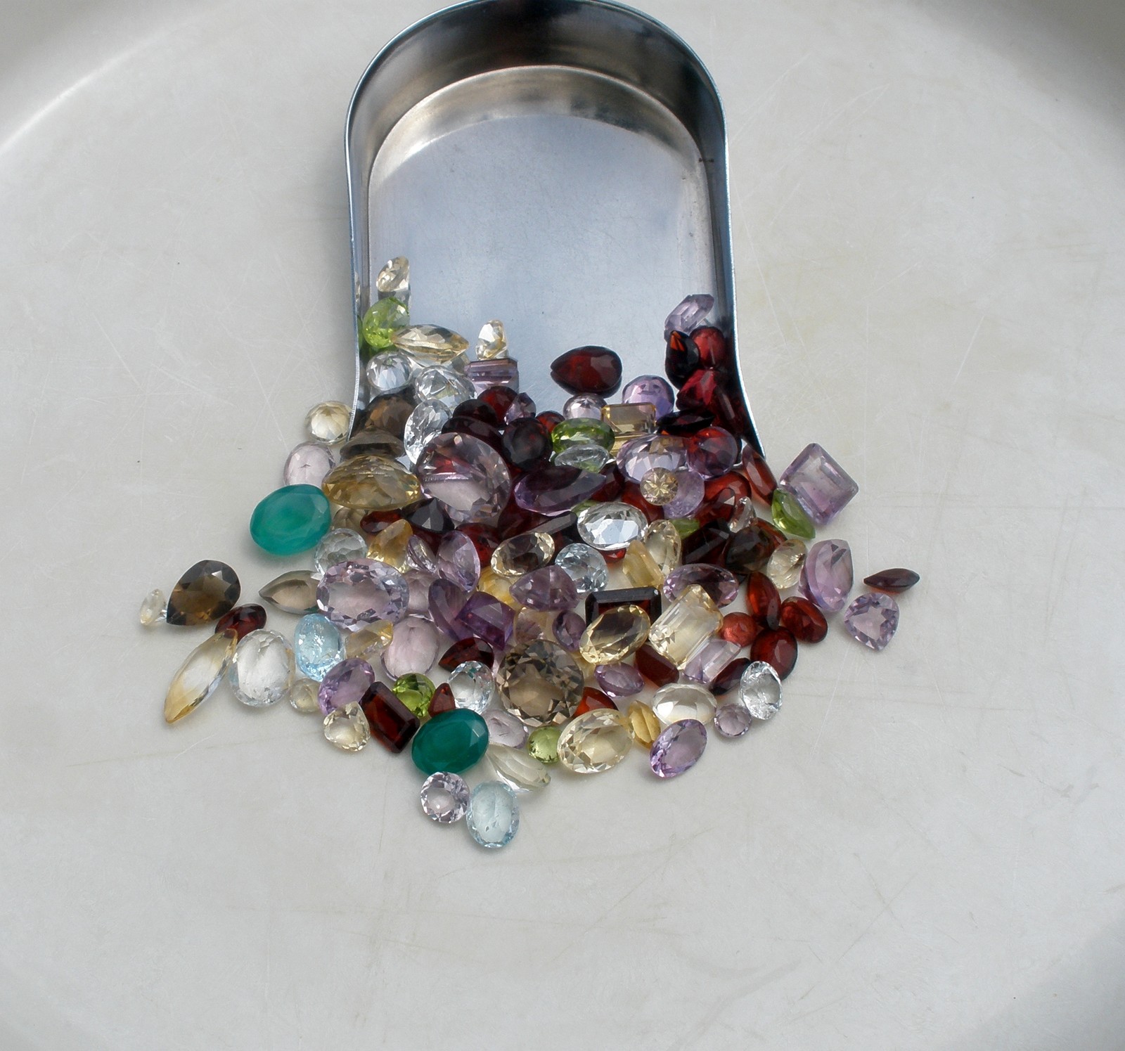 Over 100 Carats of Natural Gem Mix Loose Faceted Parcel Lot