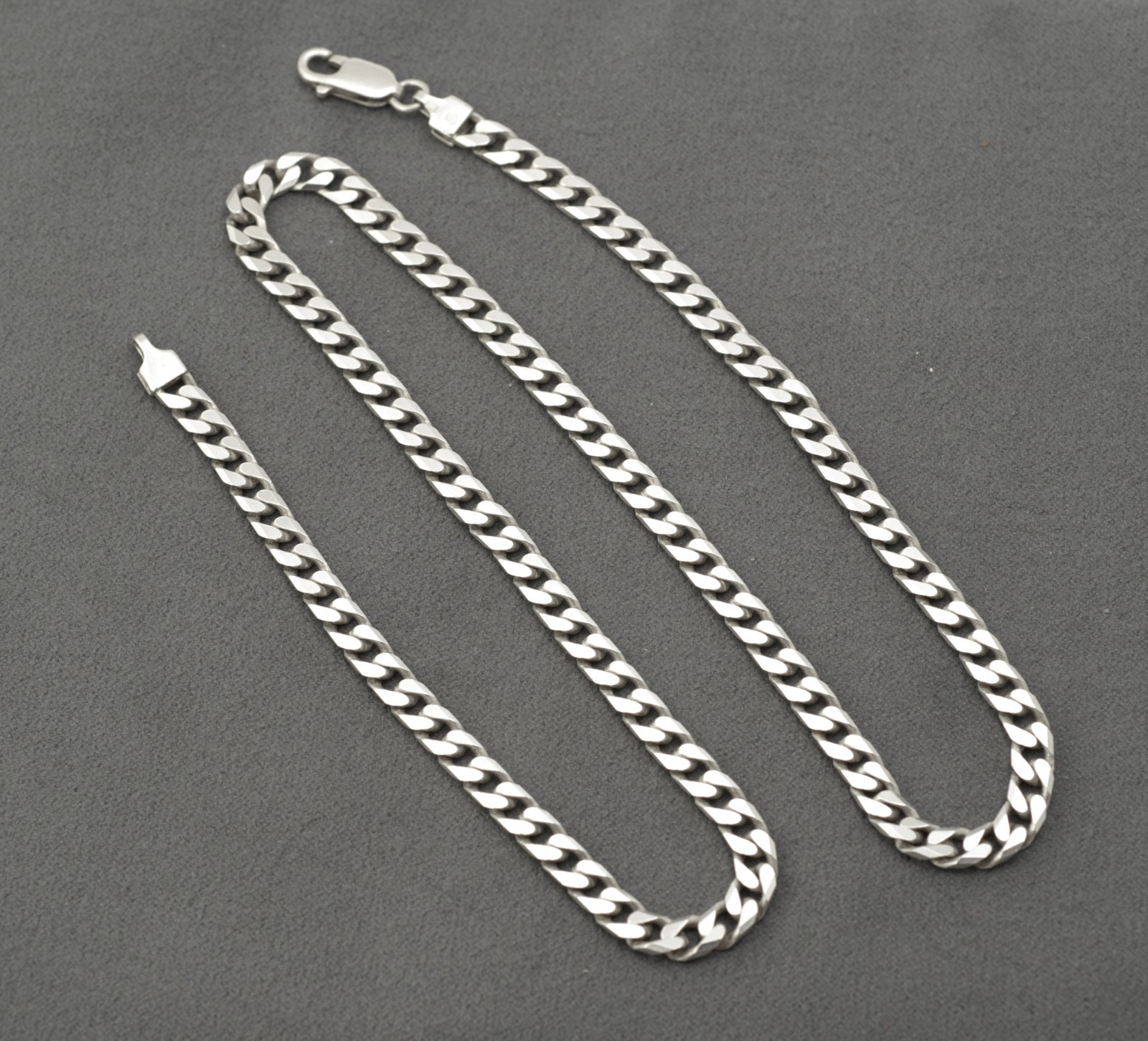 Vintage Sterling Silver Curb Chain Necklace 20 Inch 50cm – IBB 925