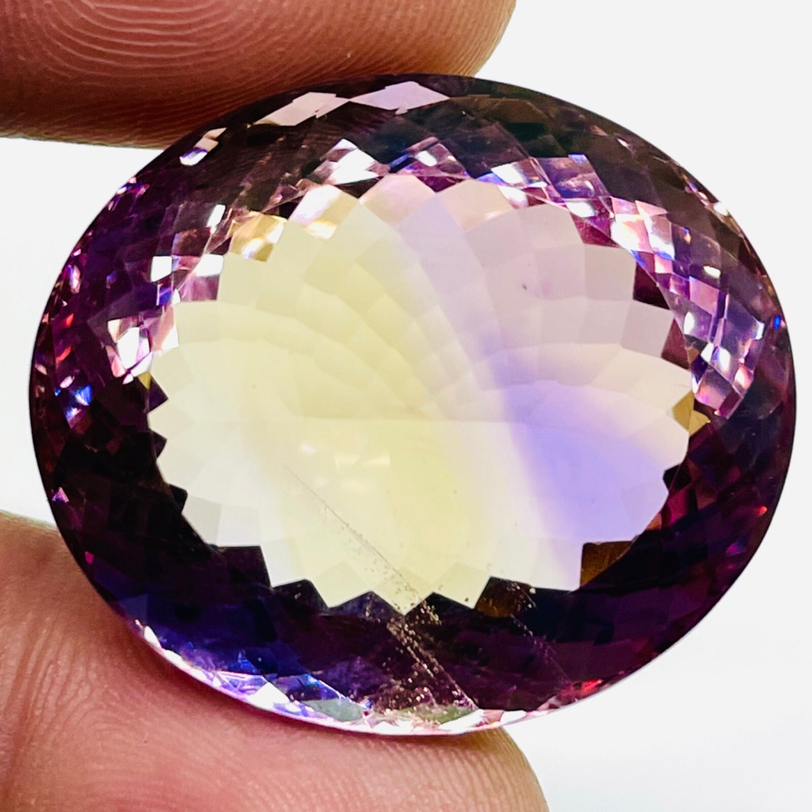 VVS 83 Cts Natural Ametrine Certified Huge Pendant Size Oval Untreated Gemstone
