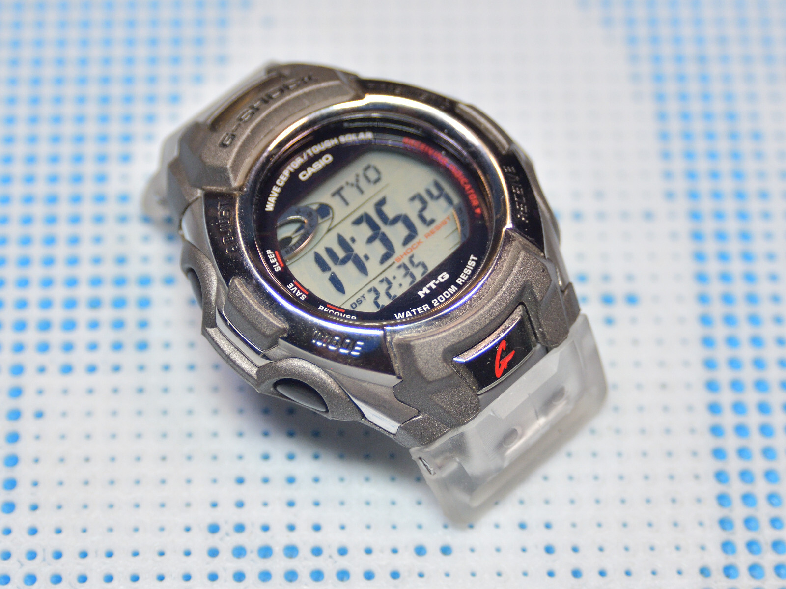 Resin watch strap & band adapter for G-SHOCK MTG900