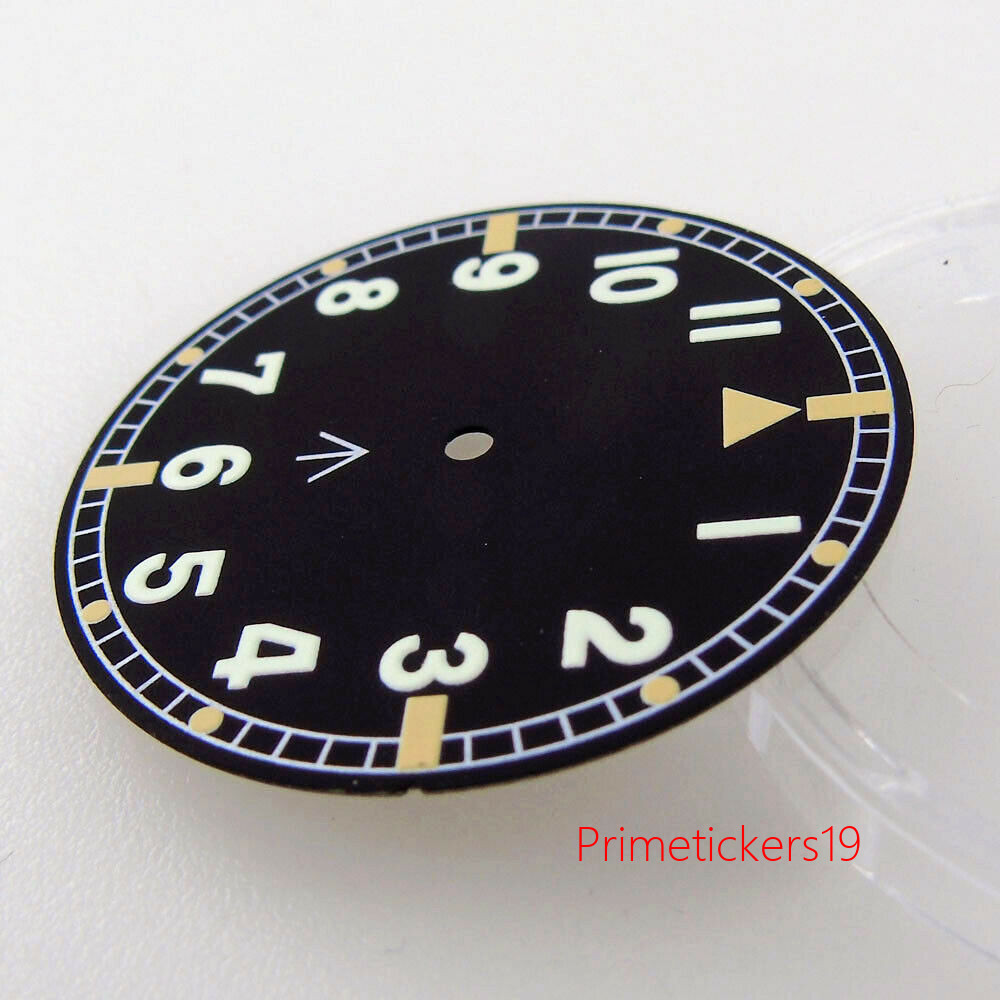 33.6mm Black Watch Dial Hand Set Fit for NH35 NH36 ETA2824 2836 MIYOTA82 DG2813