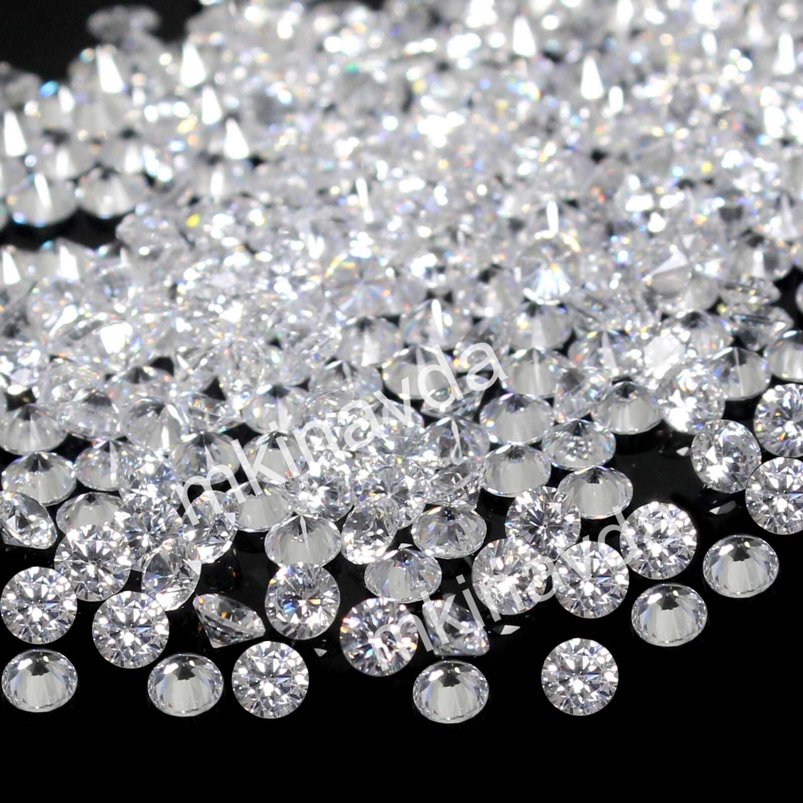 1000 Pc Lot Natural VVS1 D Color CERTIFIED 0.8 mm Round Diamond HIP HOP JEWELERY