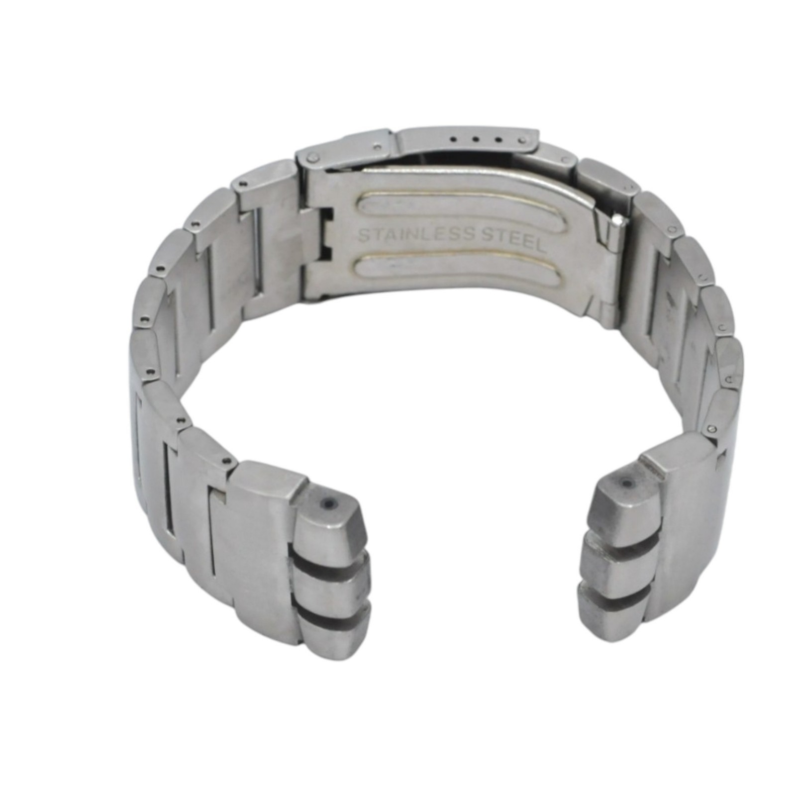 23mm Silver Color Steel Watch Bracelet For Swatch XL Irony The Chrono YOS414G