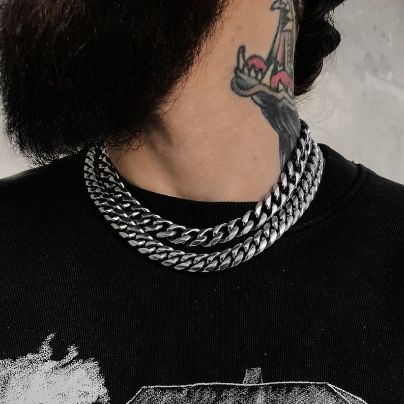 Solid 925 Sterling Silver Cuban Curb Chain Necklace Solid & Heavy Version