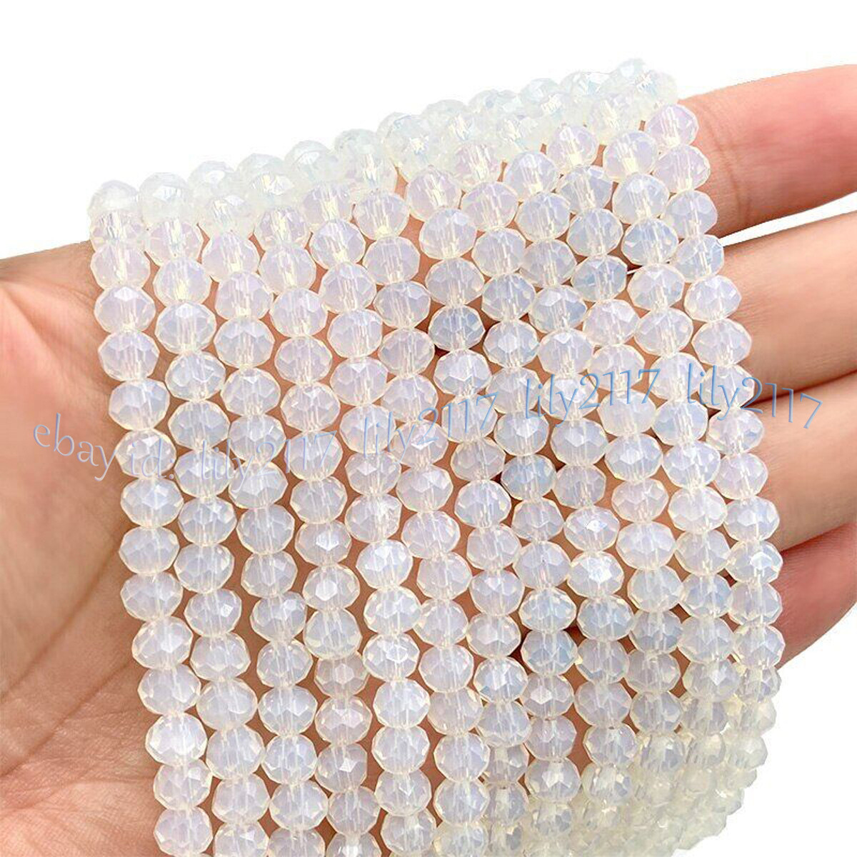 Wholesale Faceted Crystal Glass Rondelle Spacer Loose Beads For Jewelry Making