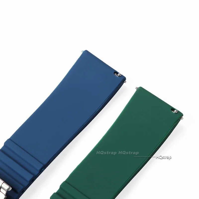 Silicone Rubber Watch Strap Band Waterproof Deployment Clasp 18mm 20mm 22mm 24mm