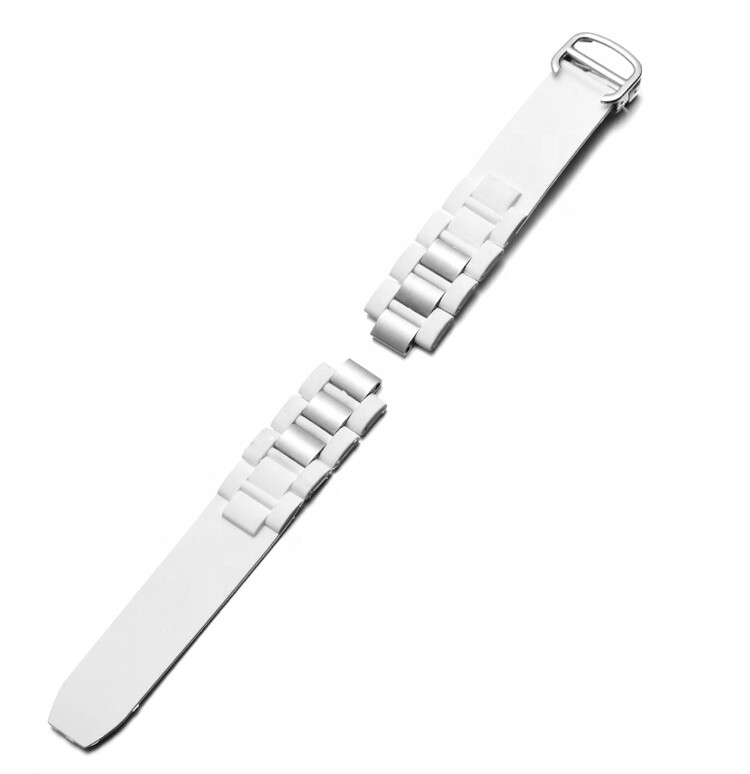 DISMAY 20mm 10mm Silicone Rubber Watch Strap Band For CARTIER 21 Chronoscaph 21