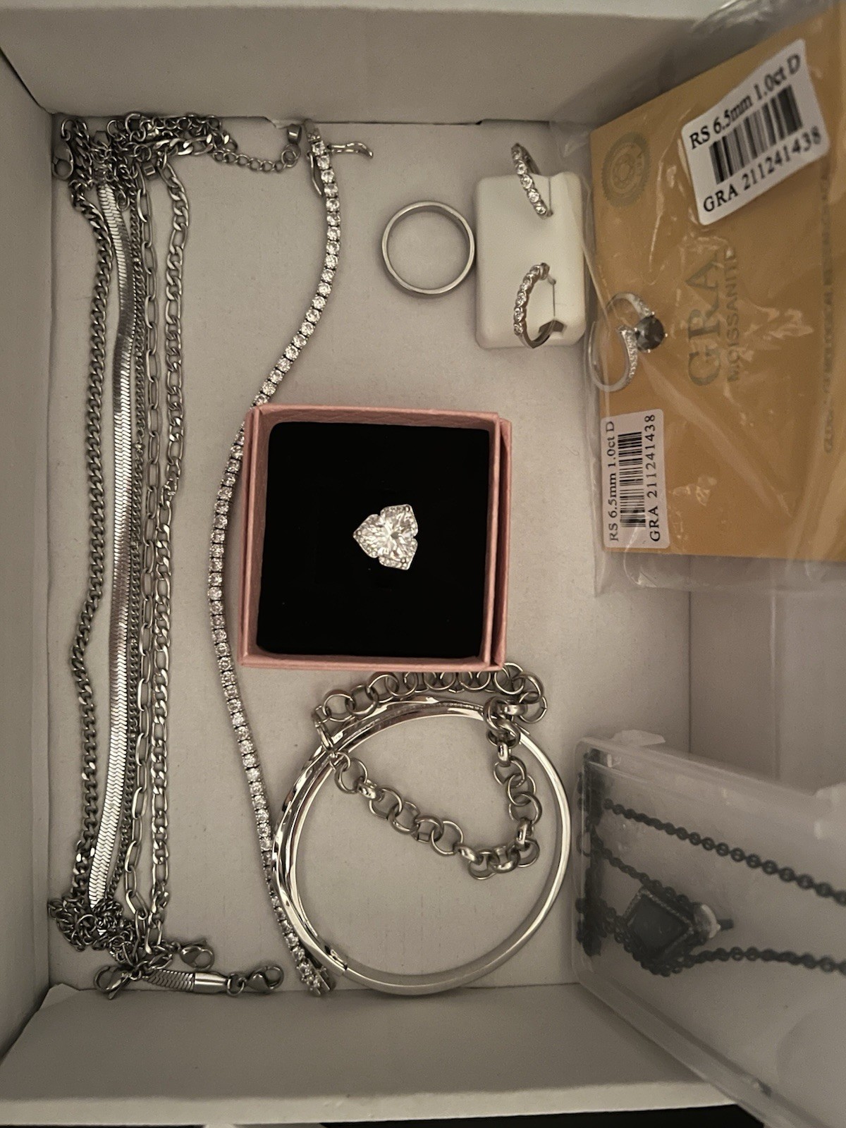 Silver-Tone Fashion Jewelry Mixed Lot **please see description **