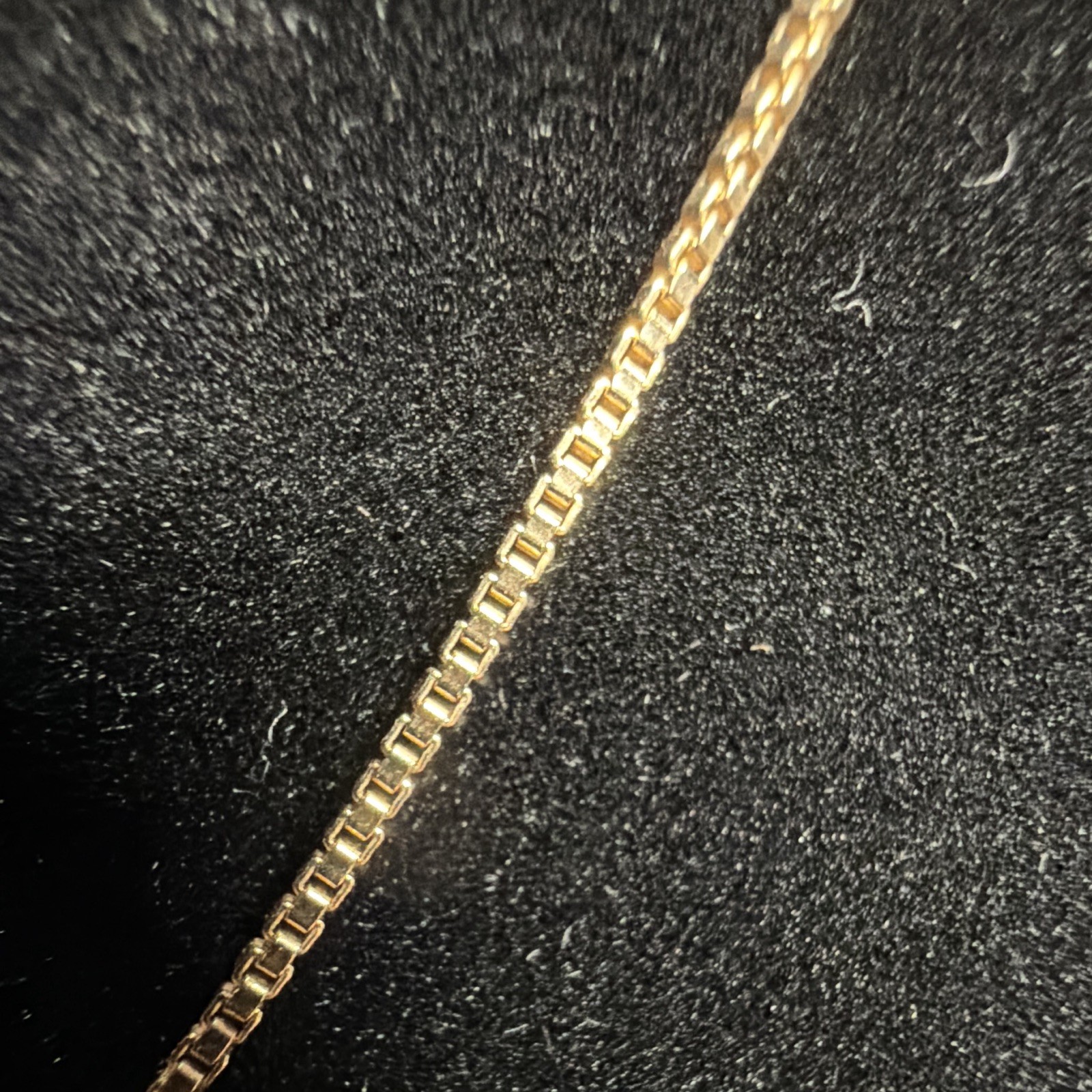 925 Sterling Silver Yellow Gold Tone Box Chain Heart Ruby pendant.