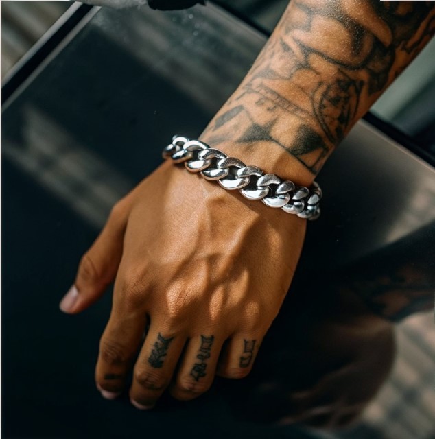Men’s-Stainless Steel-Cuban Bracelets- 13mm-Sz Adjust. 7 in to 9 in