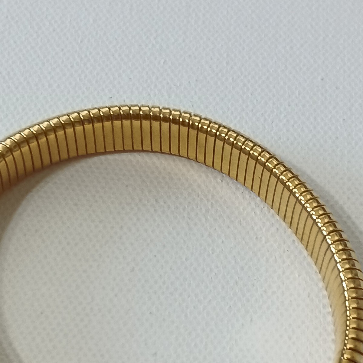 Women Bracelet Bangle 8 in length elastic stainless steel gold