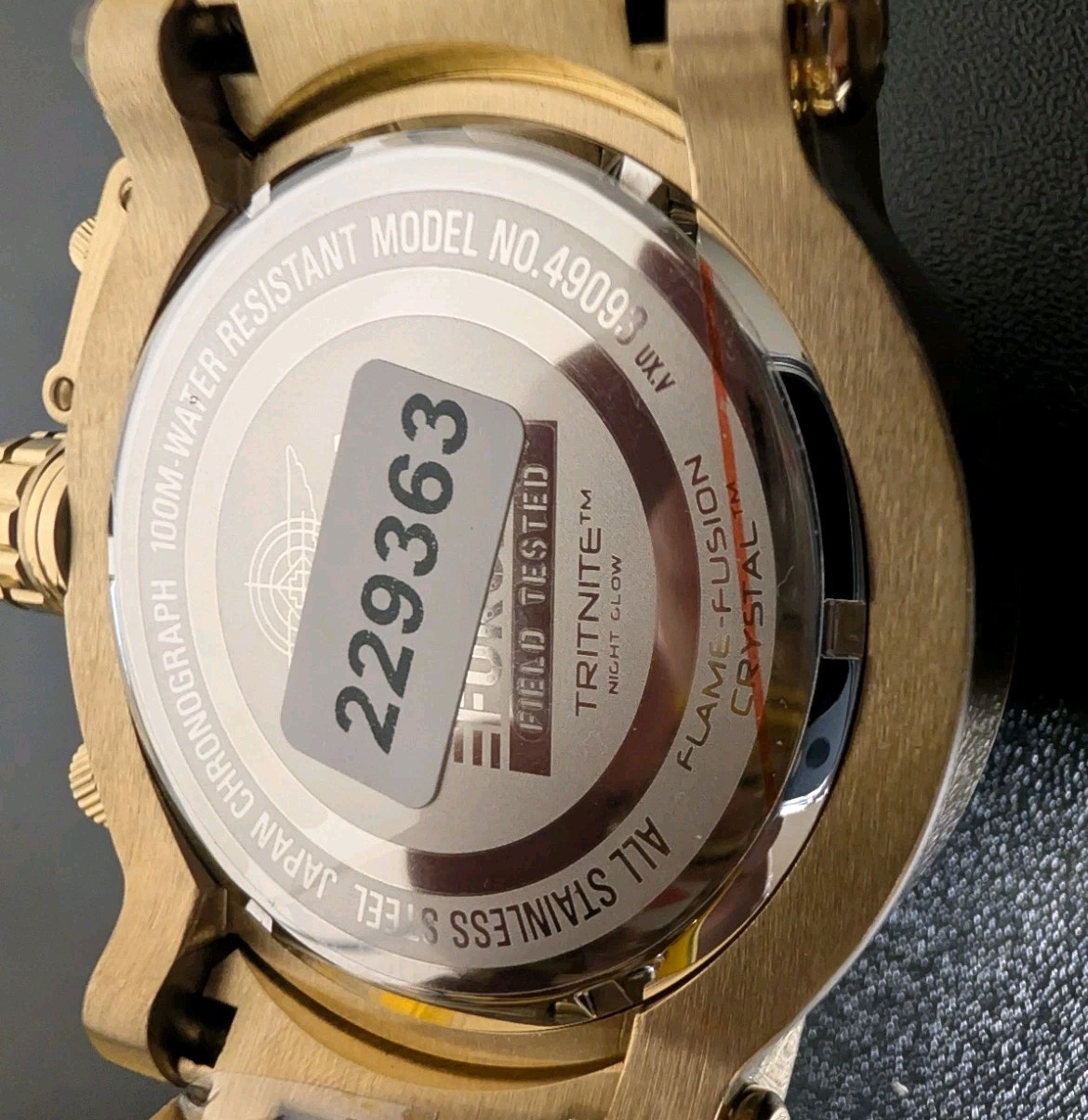 Invicta Coalition Forces Men’s Watch (Model 49093) – Triple Gold & Black