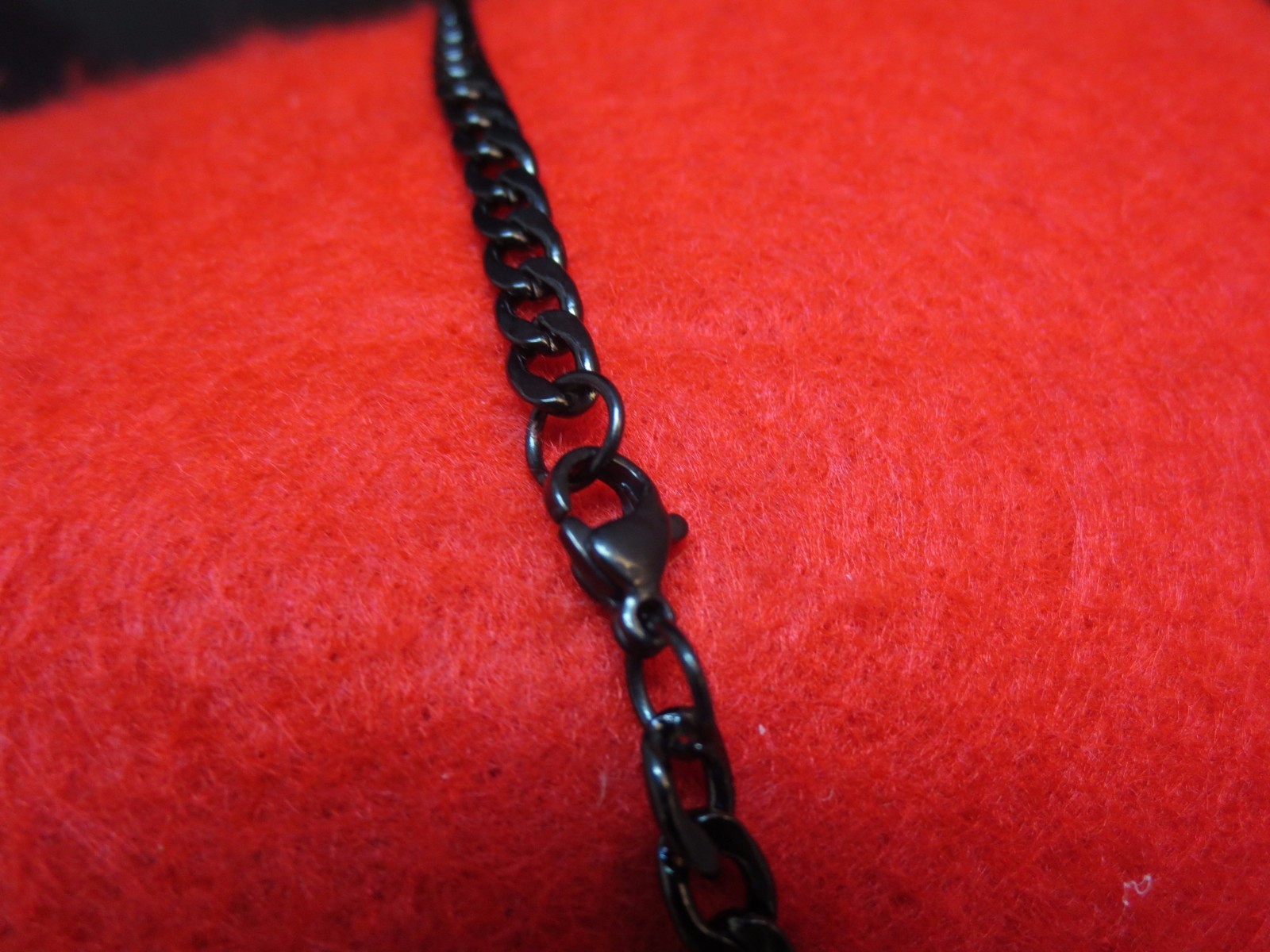 16″-50″ 3/5/7MM STAINLESS STEEL BLACK PLATED CUBAN CURB LINK CHAIN NECKLACE-BLK