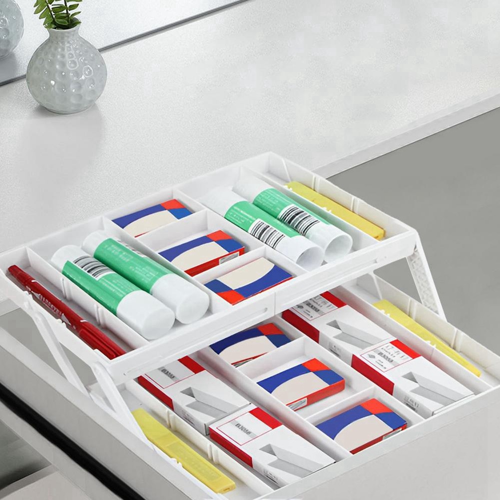 Jewelry Display Holder White Foldable Kitchen Storage Box for Jewelry and 8937