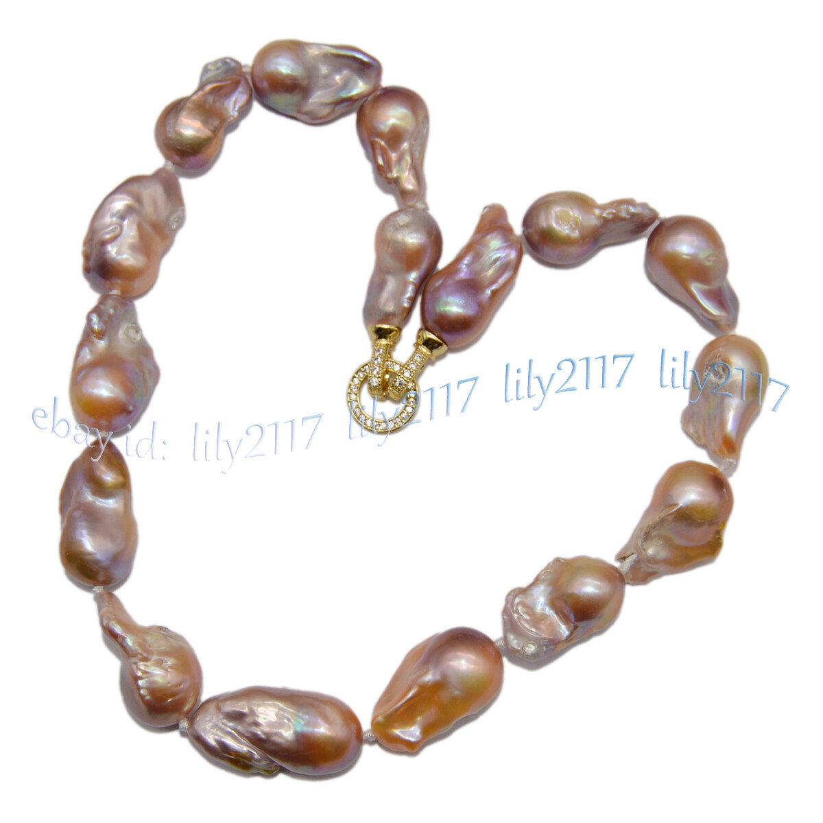 Huge Natural South Sea Pink Purple Baroque Reborn Keshi Pearl Necklace 14-36inch