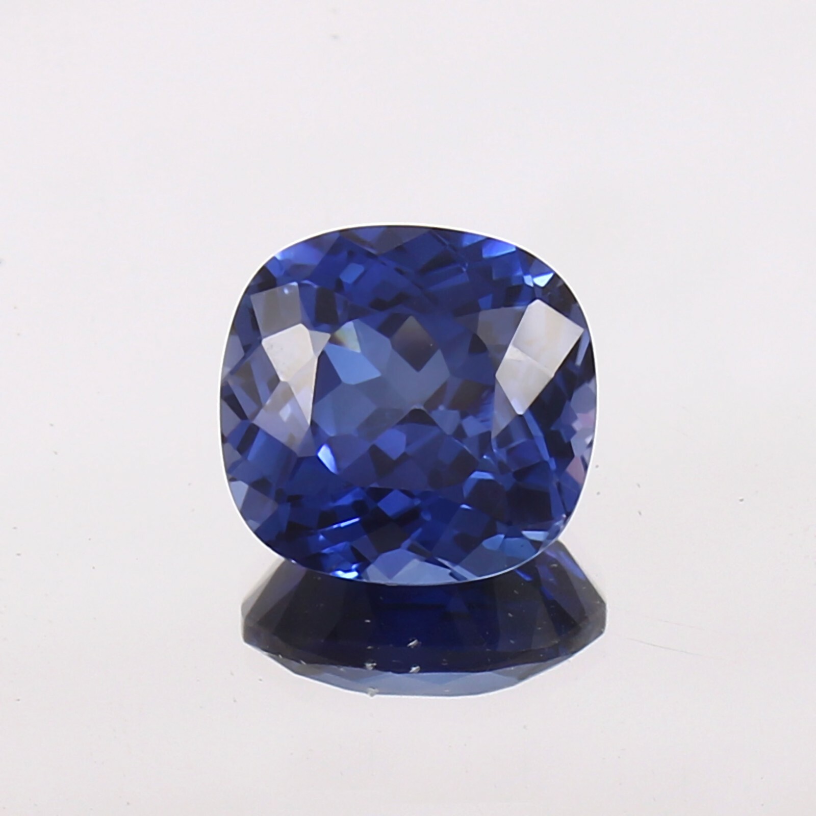 AAA Natural Flawless Ceylon Blue Sapphire Cushion Cut Loose Gemstone 10×10 MM