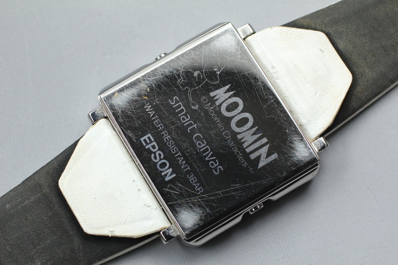 【EXC+5/N Batt,Box】EPSON MOOMIN Smart Canvas W1-MM4031L 2015 Limited Watch JAPAN