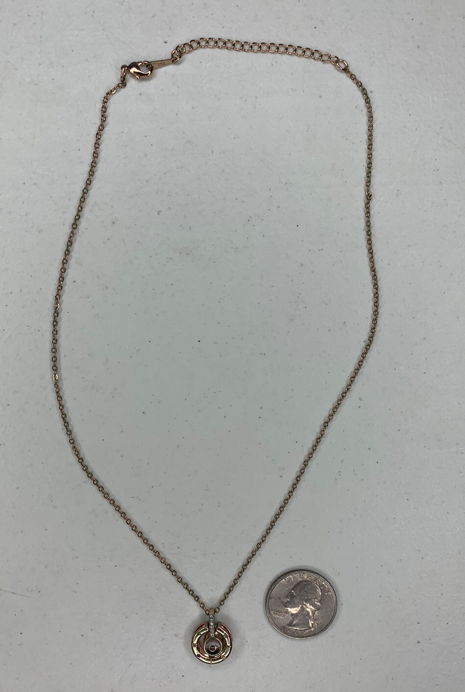 I LOVE YOU in 100 Languages Pendant W 18” Chain, Stamped 925 – Used, 4.9 Grams