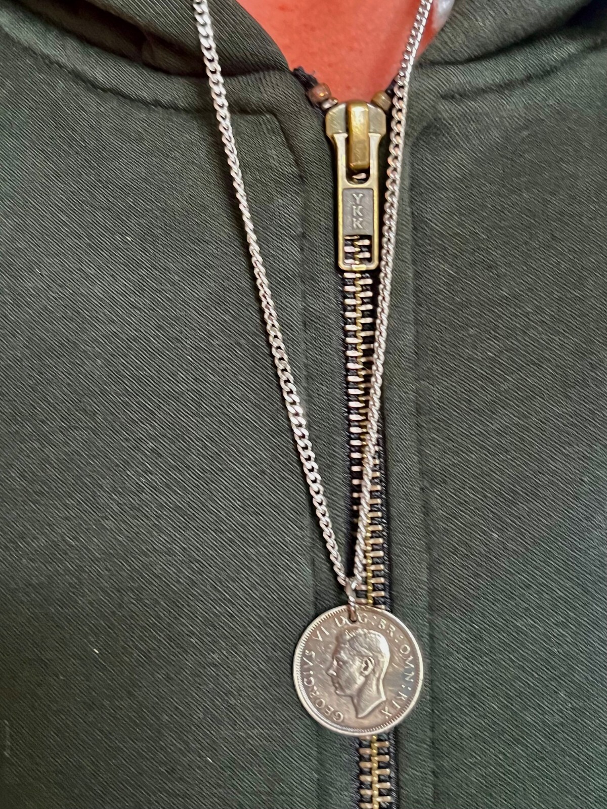 United Kingdom One Shilling Coin Necklace – British Sterling Pendant Custom Made