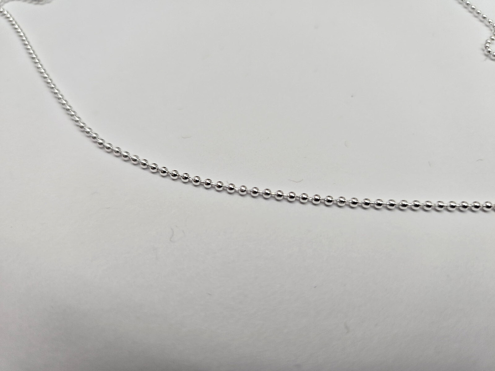 925 Sterling Silver Thin Pallini Bead Ball Chain Necklace Bracelet 1.5mm